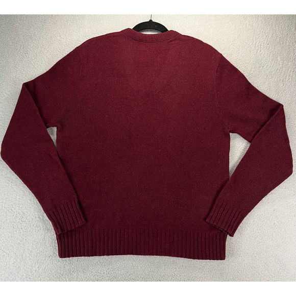 Vintage Robert Bruce Wool Sweater Size L Made In USA Red EUC - Picture 3 of 6